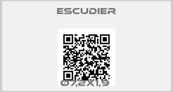 Escudier-Ø7,2X1,9 