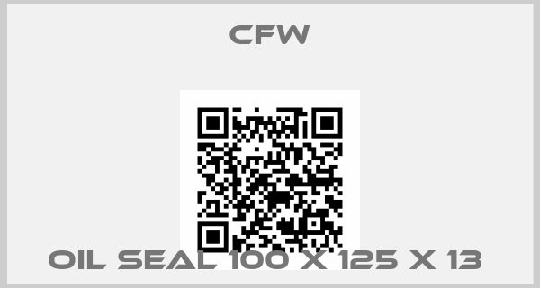 CFW-OIL SEAL 100 X 125 X 13 