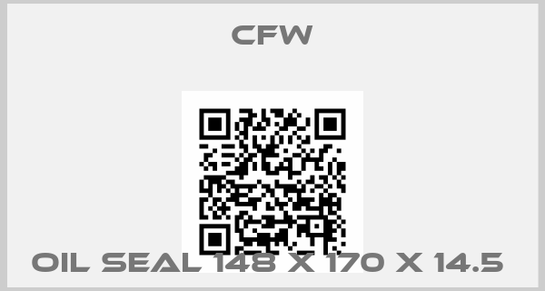 CFW-OIL SEAL 148 X 170 X 14.5 