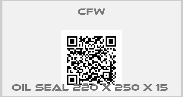 CFW-OIL SEAL 220 X 250 X 15 