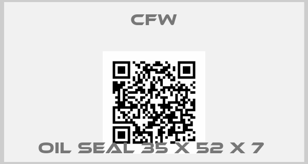 CFW-OIL SEAL 35 X 52 X 7 