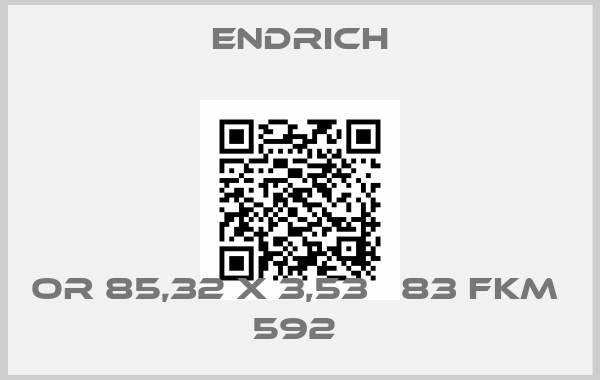 Endrich-OR 85,32 X 3,53   83 FKM  592 