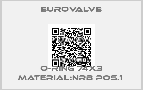 Eurovalve-O-RING 74X3 MATERIAL:NRB POS.1 
