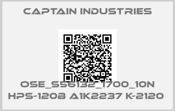 Captain Industries-OSE_S56132_1700_10N HPS-120B A1K2237 K-2120 