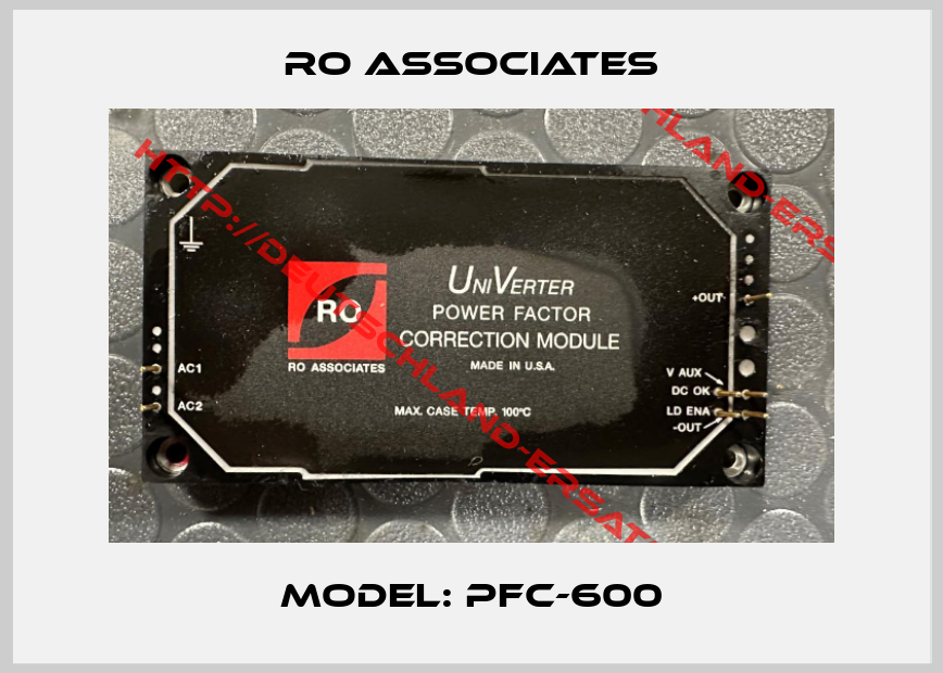 RO ASSOCIATES-Model: PFC-600