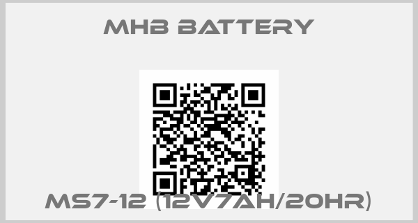 MHB Battery-MS7-12 (12V7Ah/20HR)