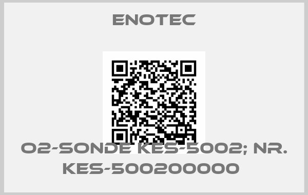 Enotec-O2-Sonde KES-5002; Nr. KES-500200000 