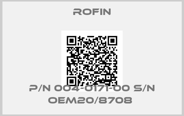 Rofin-P/N 004-0171-00 S/N OEM20/8708 