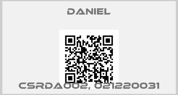 DANIEL-CSRDA002, 021220031