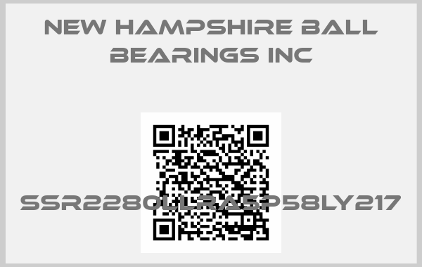 New Hampshire Ball Bearings Inc-SSR2280LLRA5P58LY217