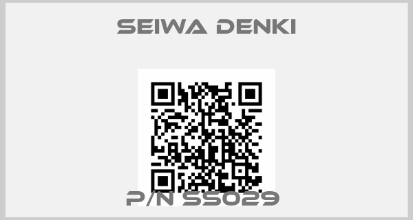 Seiwa Denki-P/N SS029 