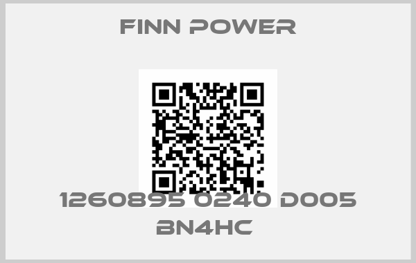 Finn Power-1260895 0240 D005 BN4HC 