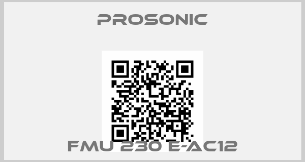 Prosonic-FMU 230 E-AC12