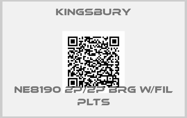 Kingsbury-NE8190 2P/2P BRG W/FIL PLTS