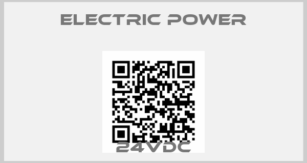 ELECTRIC POWER-24VDC