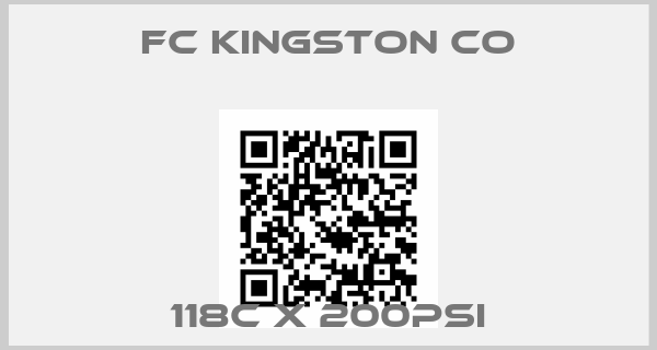 FC Kingston co-118c x 200psi