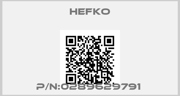 HEFKO-P/N:0289629791 