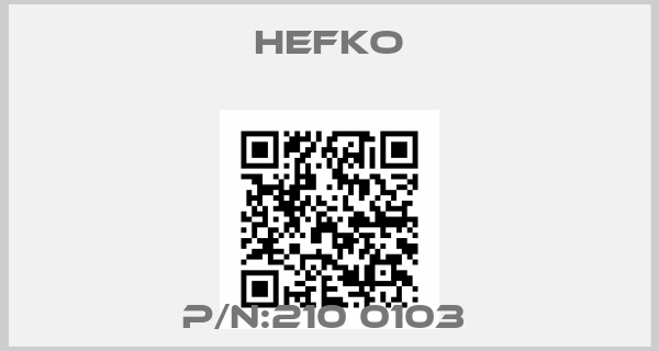 HEFKO-P/N:210 0103 