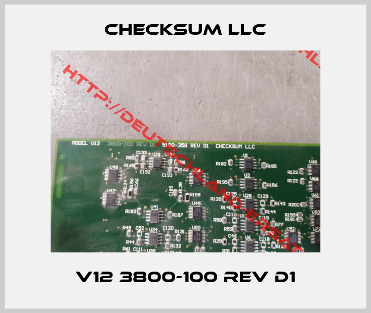 Checksum Llc-V12 3800-100 REV D1