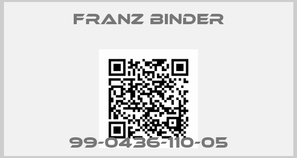 FRANZ BINDER-99-0436-110-05