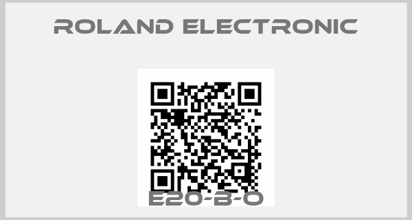 ROLAND ELECTRONIC-E20-B-O