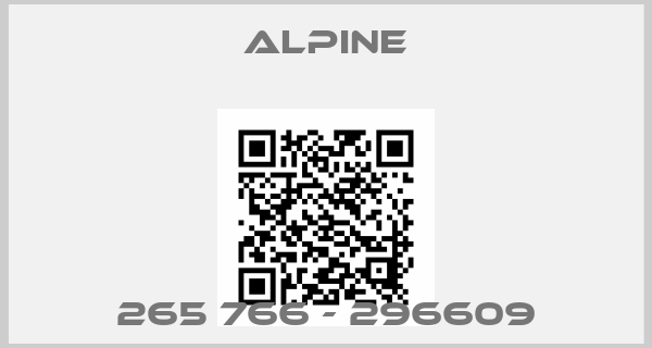 Alpine-265 766 - 296609