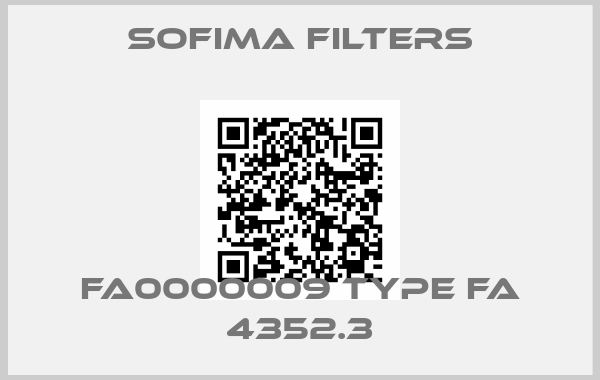 Sofima Filters-FA0000009 Type FA 4352.3