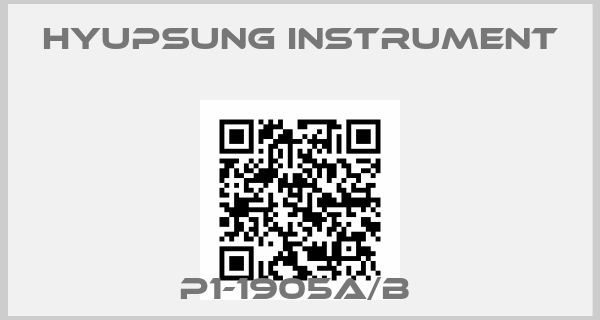 Hyupsung instrument-P1-1905A/B 