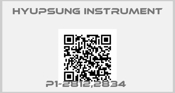 Hyupsung instrument-P1-2812,2834 