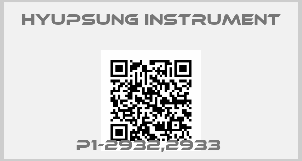 Hyupsung instrument-P1-2932,2933 