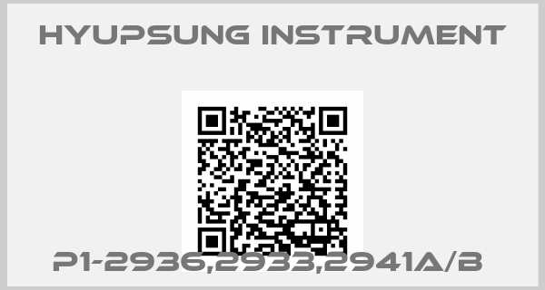 Hyupsung instrument-P1-2936,2933,2941A/B 
