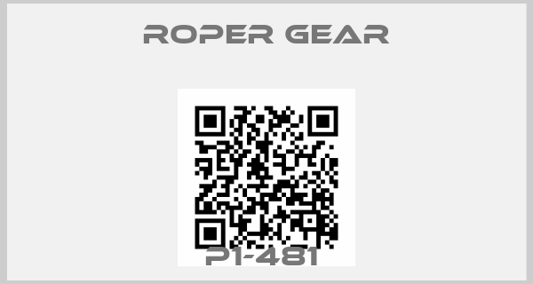 Roper gear-P1-481 
