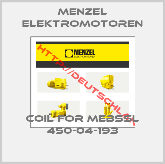 MENZEL Elektromotoren-Coil for MEBSSL 450-04-193