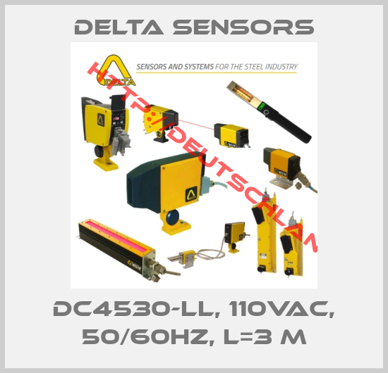 Delta Sensors-DC4530-LL, 110VAC, 50/60HZ, L=3 m