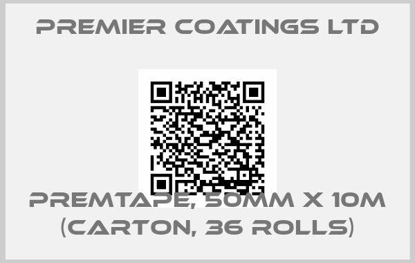 Premier Coatings Ltd-Premtape, 50mm x 10m (carton, 36 rolls)