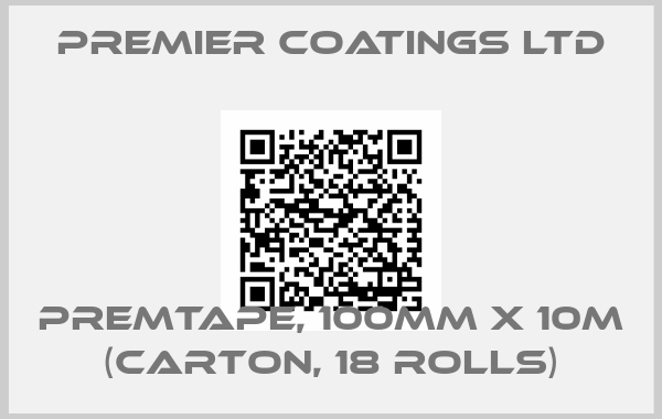 Premier Coatings Ltd-Premtape, 100mm x 10m (carton, 18 rolls)