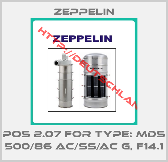 ZEPPELIN-POS 2.07 for Type: MDS 500/86 AC/SS/AC G, F14.1