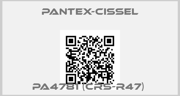 PANTEX-CISSEL-PA4781 (CRS-R47) 
