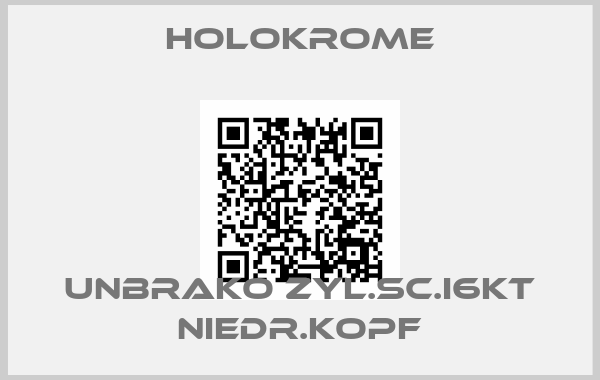 Holokrome-UNBRAKO Zyl.Sc.I6kt niedr.Kopf