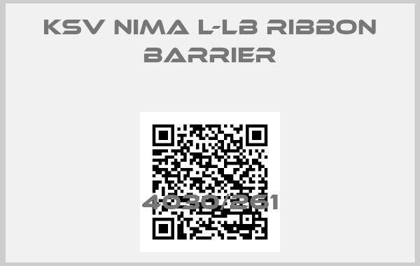 KSV NIMA L-LB Ribbon Barrier-4030/261