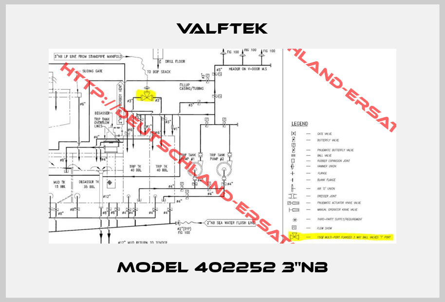 Valftek-MODEL 402252 3"NB