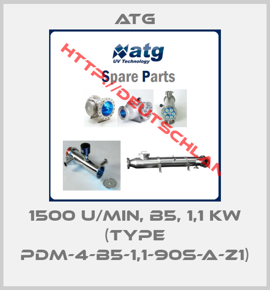 ATG-1500 U/min, B5, 1,1 kW (Type PDM-4-B5-1,1-90S-A-Z1)
