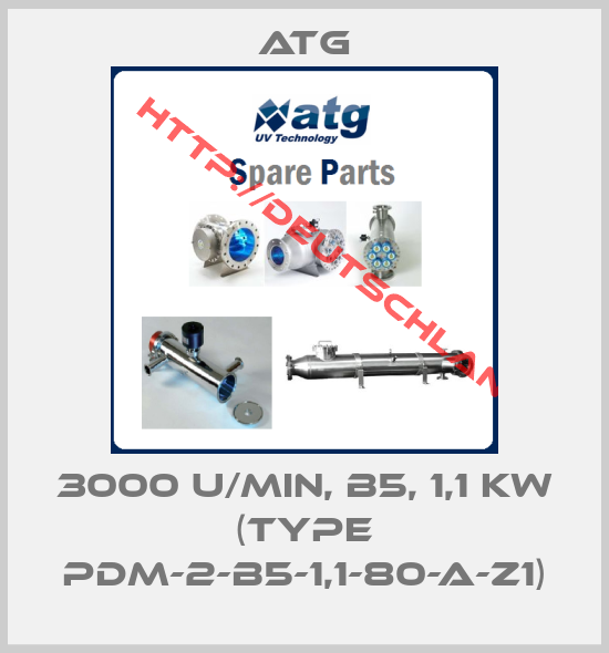 ATG-3000 U/min, B5, 1,1 kW (Type PDM-2-B5-1,1-80-A-Z1)