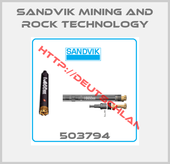 Sandvik Mining And Rock Technology-503794