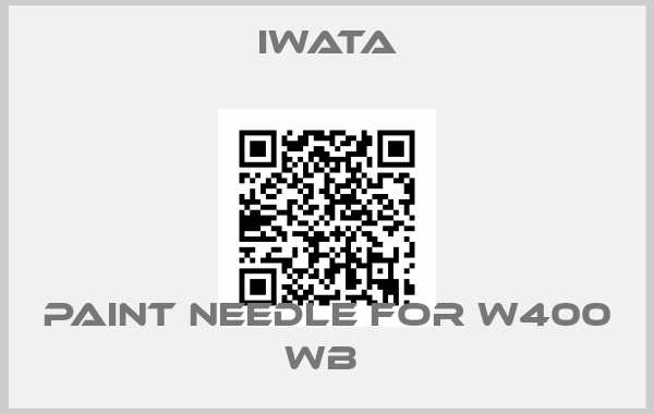 Iwata-PAINT NEEDLE FOR W400 WB 