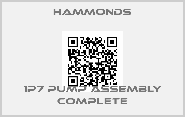 Hammonds-1P7 PUMP ASSEMBLY COMPLETE