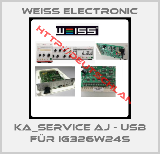 Weiss Electronic-KA_Service AJ - USB für IG326W24S