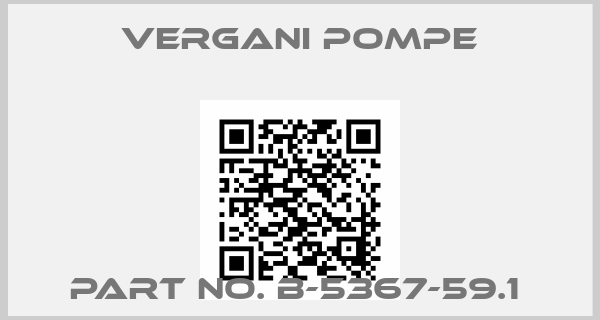 Vergani Pompe-PART NO. B-5367-59.1 