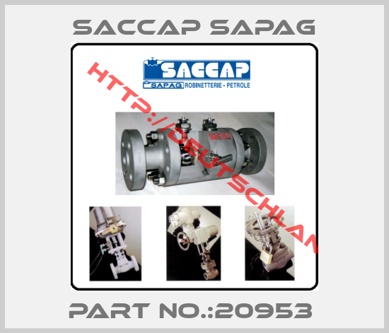 Saccap Sapag-PART NO.:20953 