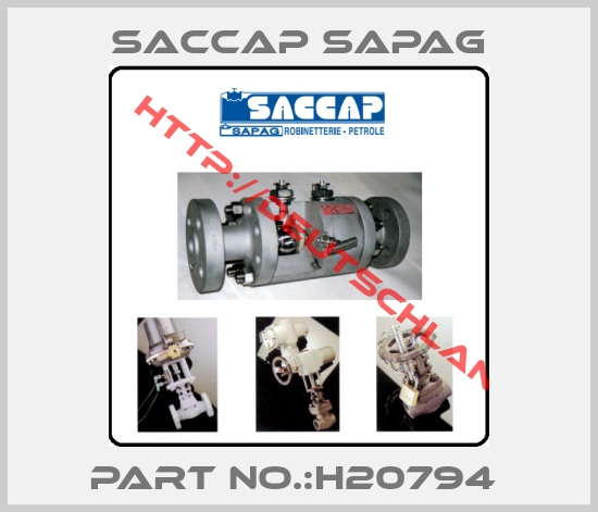 Saccap Sapag-PART NO.:H20794 